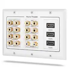 LEFT, FRONT, CENT, SURROUND/A, FRO, LEFT, RIGht, LEFT, CENTE, HDMI, RE, SURROUND/B, FRC, RIGHT, HDMI, RIGht, SUBWOOFER, HDMI
