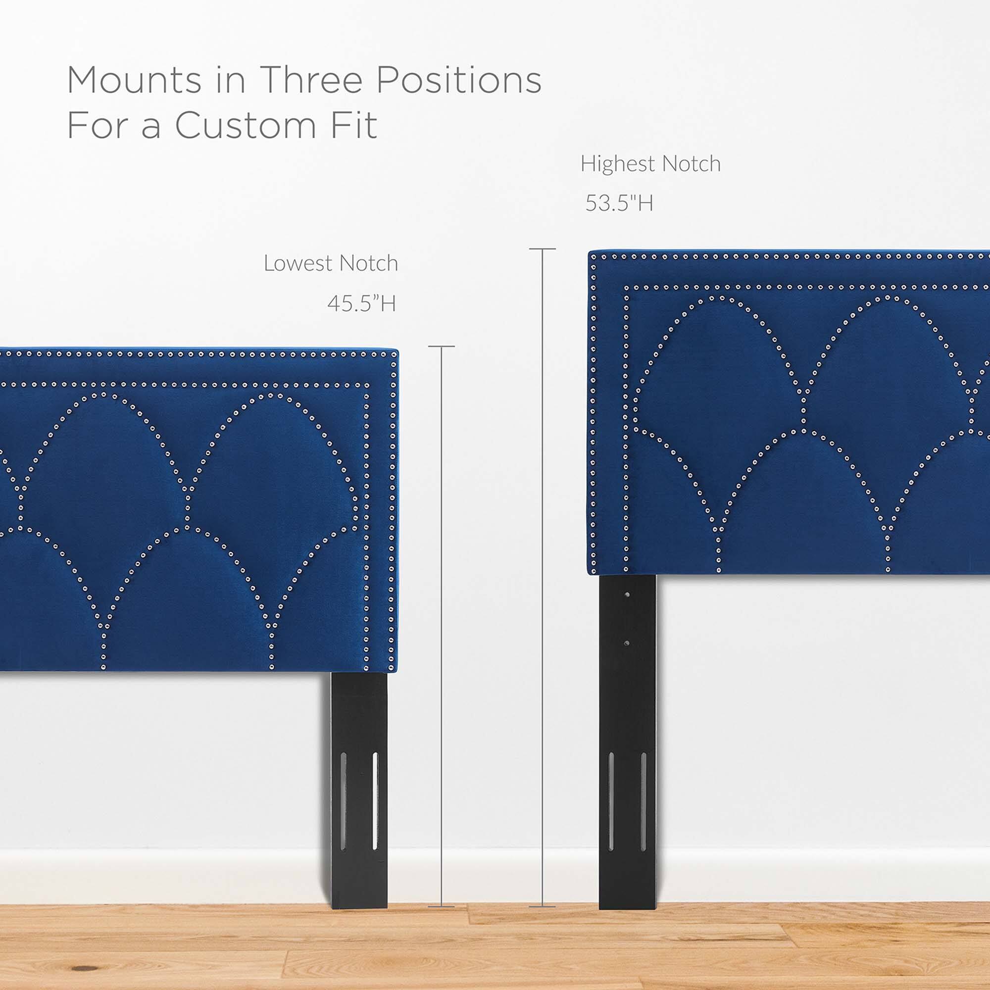 Mounts in Three Positions For a Custom Fit

Highest Notch 53.5"H

Lowest Notch 45.5"H