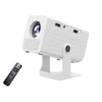 Stock Preferred - 4K Mini Projector 10000LMS | Portable Pocket Projector with Power Bank Support - White