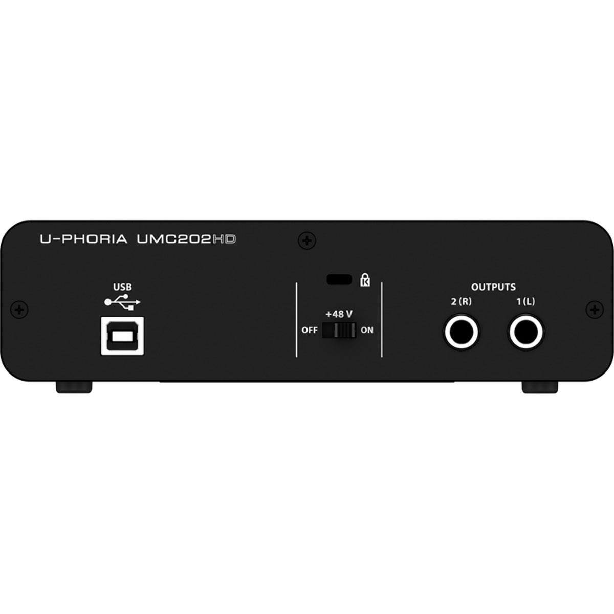 U-PHORIA UMC202HD

USB

+48 V
OFF ON

OUTPUTS
2 (R) 1 (L)