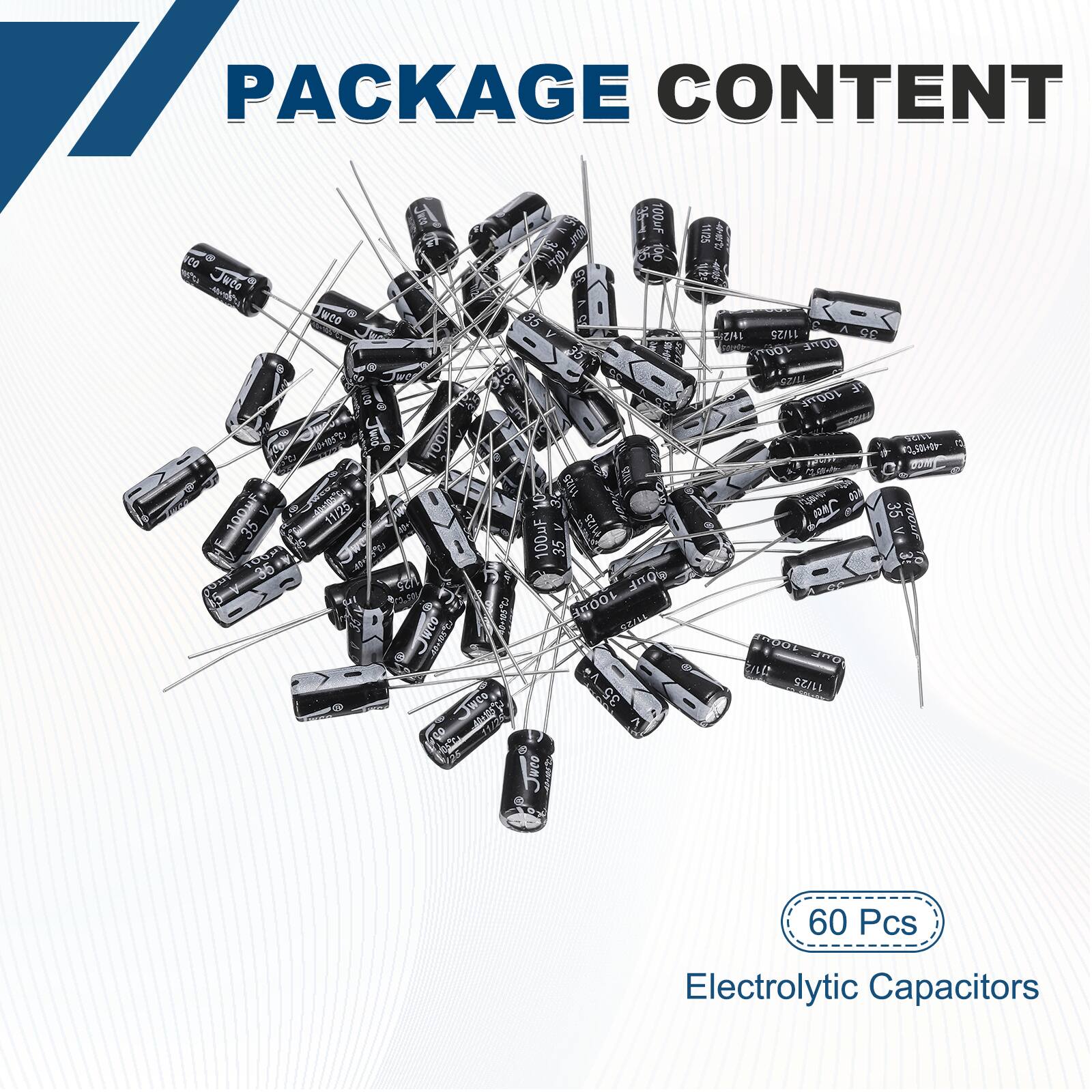 PACKAGE CONTENT

- 100µF 35V 11/25 A
- 100µF 35V 11/25 A
- 100µF 35V 11/25 A
- 100µF 35V 11/25 A
- 100µF 35V 11/25 A
- 100µF 35V 11/25 A
- 100µF 35V 11/25 A
- 100µF 35V 11/25 A
- 100µF 35V 11/25 A
- 100µF 35V 11/25 A
- 100µF 35V 11/25 A
- 100µF 35V 11/25 A
- 100µF 35V 11/25 A
- 100µ