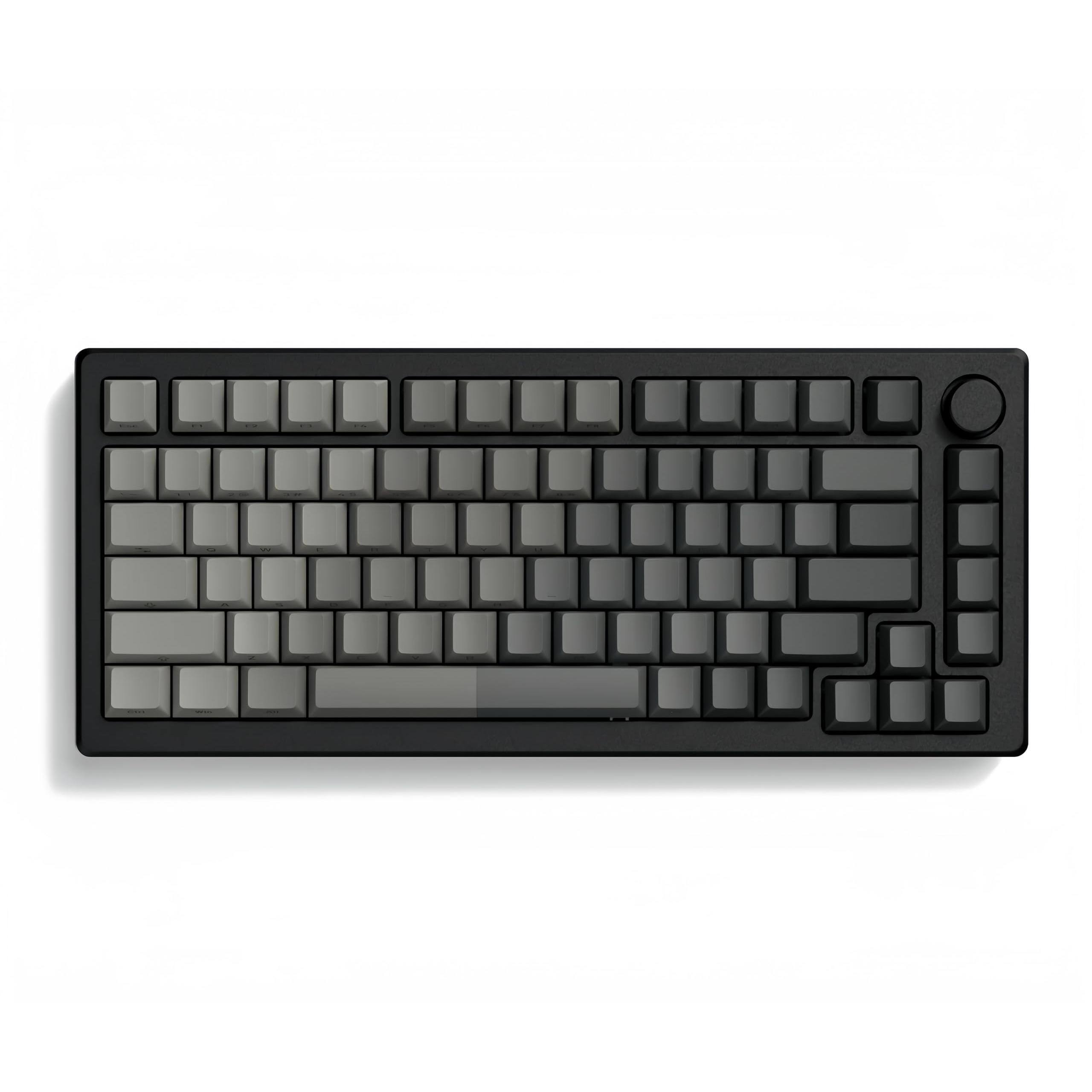 Front. Reds Spade - Double Shot Pbt Keycap Set Shine Through Keycaps 75 Percent Cherry Profile Custom Key Caps Gradient Dark Side - Dark Grey.