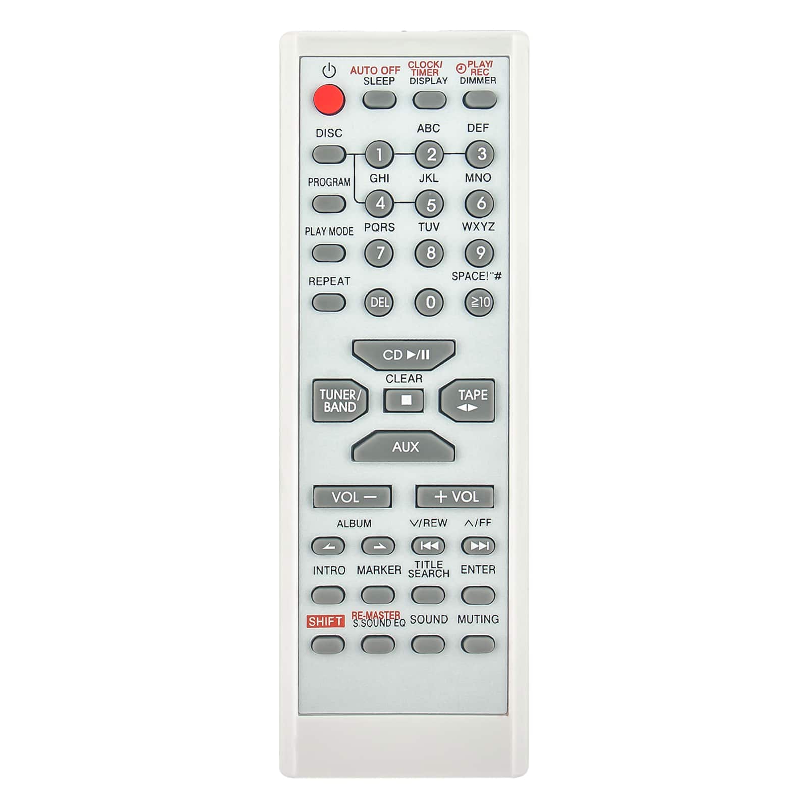 ZdalaMit - Replacement Remote EUR7711060 fit for Panasonic CD Stereo Micro System SC-PM28 SC-PM19 SC-PM193 SC-PM19K SC-PM18 SA-PM28 - White