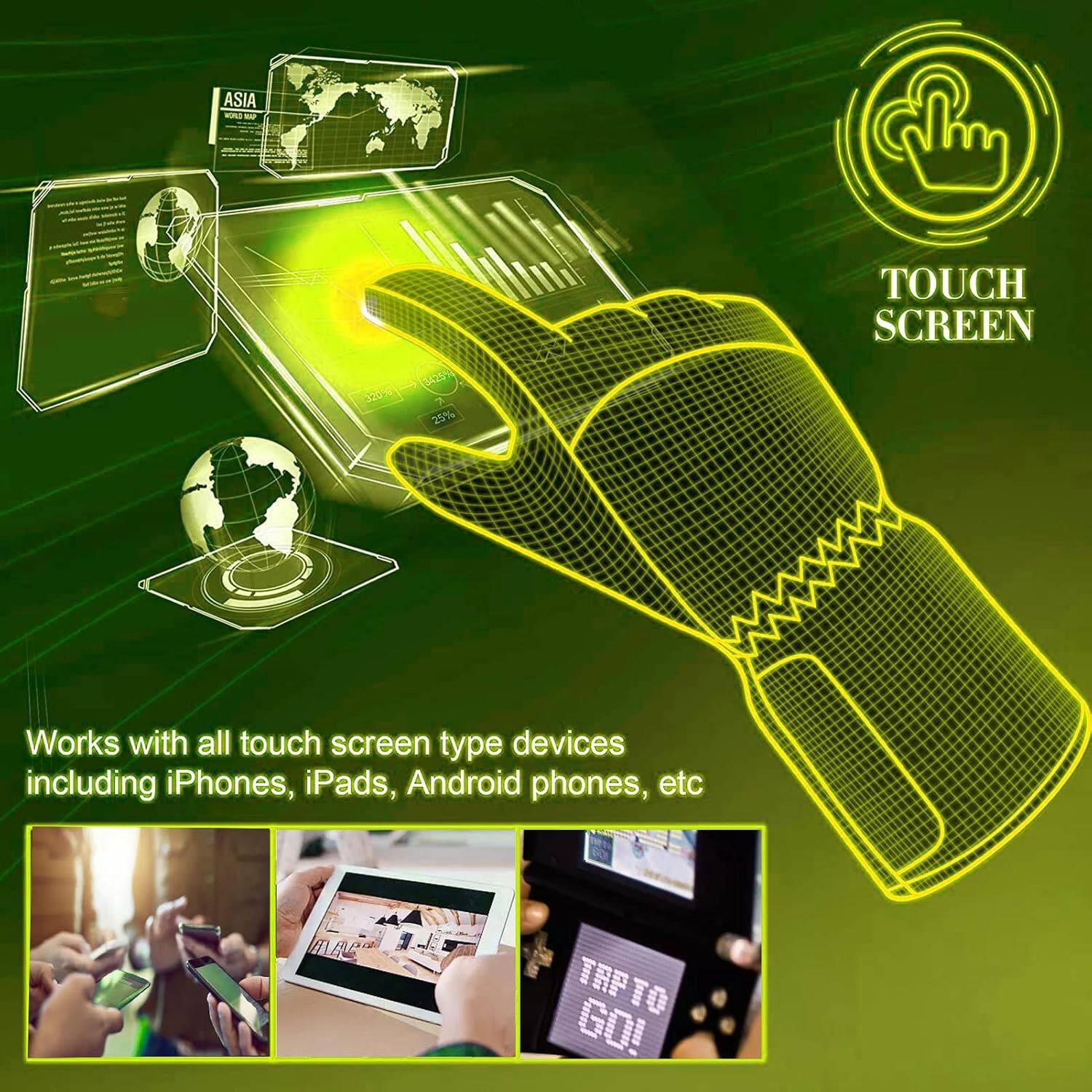 ASIA  
BAP 350%  
EA 25%  

TOUCH SCREEN  
Works with all touch screen type devices including iPhones, iPads, Android phones, etc  

TAP TO GO!