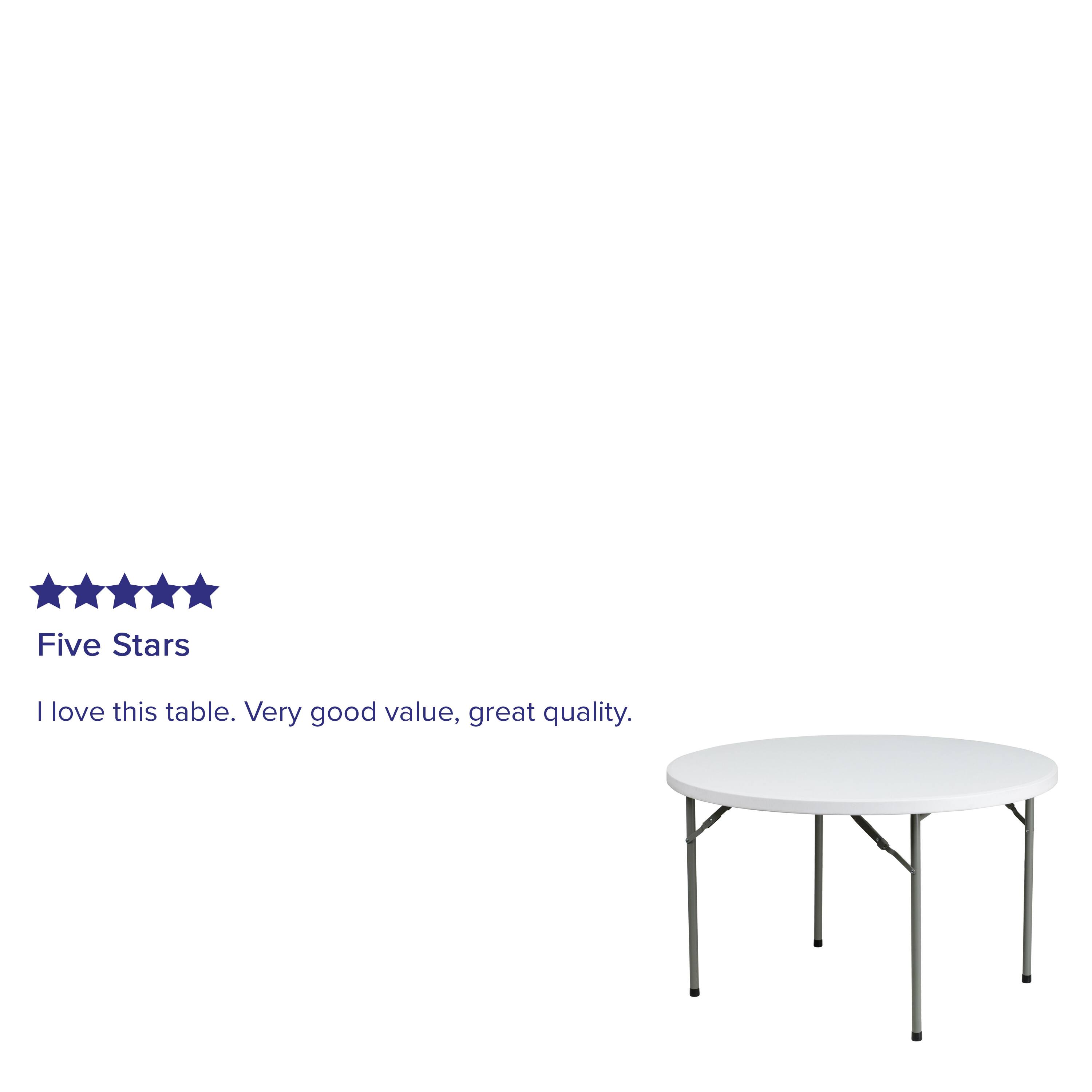 Five Stars

I love this table. Very good value, great quality.