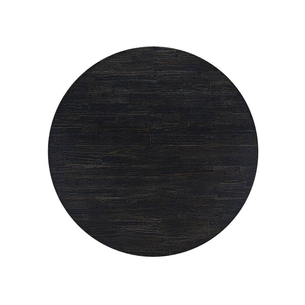 Alt View 4. East West Furniture - Wood Dining Table - Black.