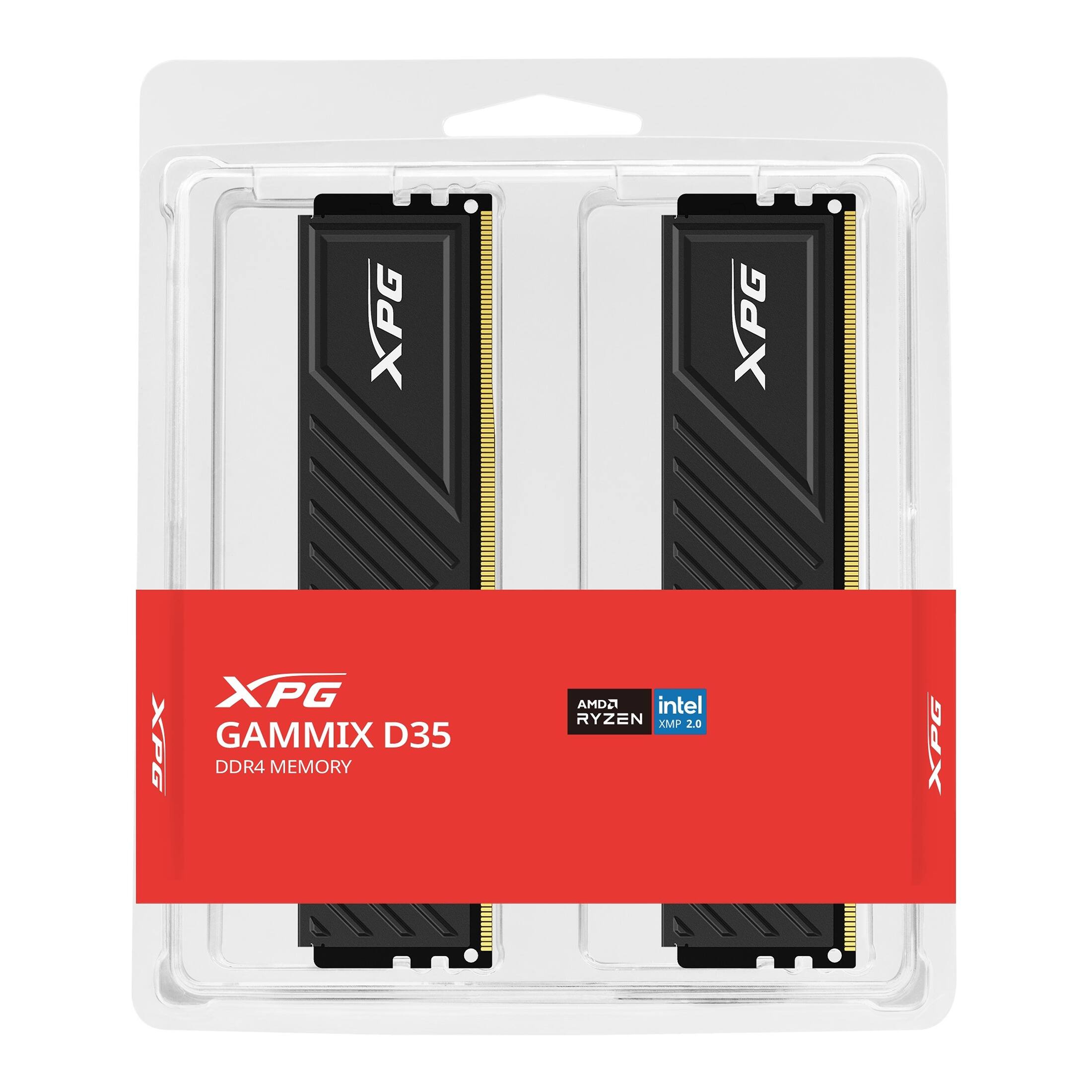 XPG GAMMIX D35 DDR4 MEMORY  
AMD RYZEN  
intel XMP 2.0