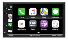 BOSS Audio - Systems Elite BE7ACP-C Double Din CarPlay & Android Auto with 7” LCD Car Radio with Backup Camera - Black