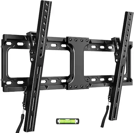 Front. FINEAK - Low Profile TV Mount Bracket Tilting TV Wall Mount for 32-90" TVs, Max VESA 600x400mm - Black.