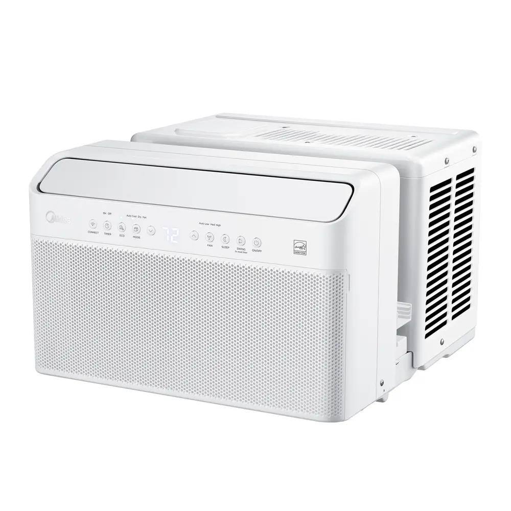 Alt View 3. Midea - Refurbished MAW08V1QWT 8,000 BTU DOE U-Shaped Smart Window Air Conditioner 350 sq. ft - White.
