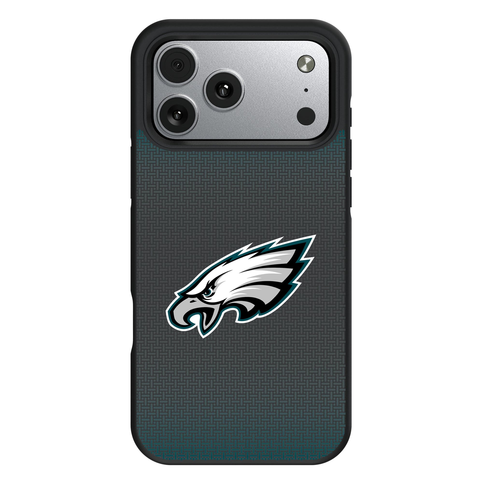 Keyscaper - NFL - Philadelphia Eagles Bump Case with 8.2ft Drop Protection - 16 Pro - Black