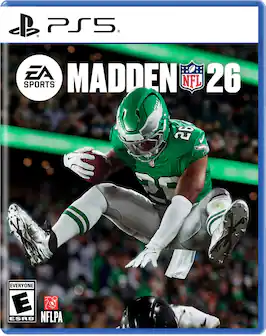 PS5, EA SPORTS MADDEN NFL 26, EVERYONE, E, ESRB, NFLPA