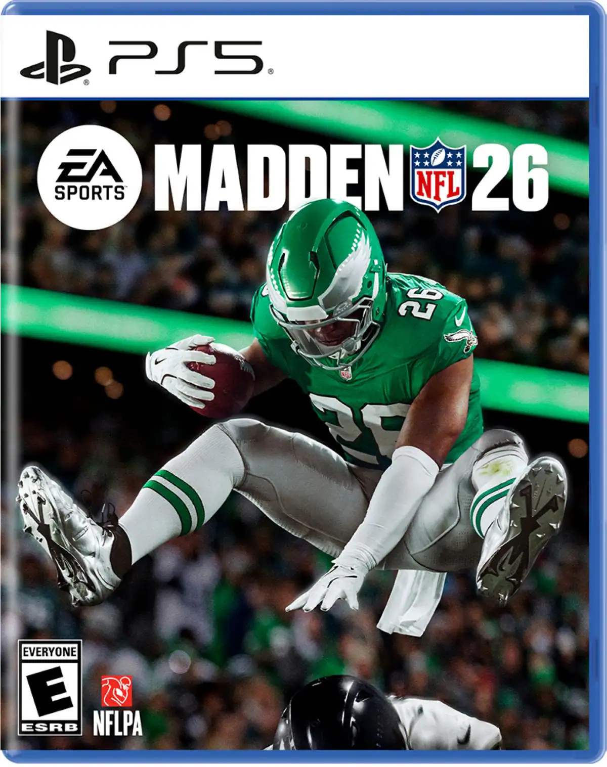 PS5, EA SPORTS MADDEN NFL 26, EVERYONE, E, ESRB, NFLPA - E (Everyone)