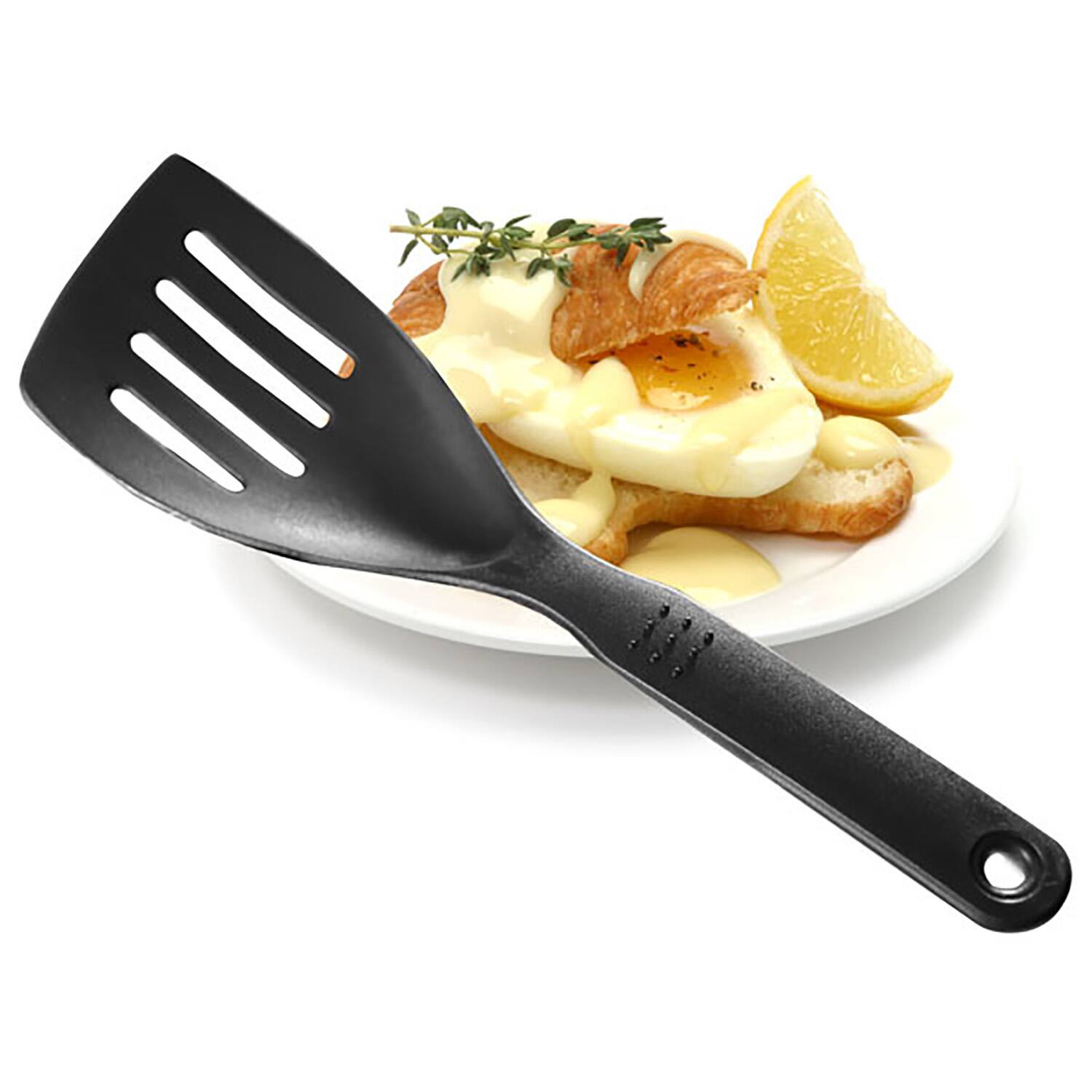 Alt View 3. Norpro - My Favorite Scoop and Drain Spatula, Black - Black.