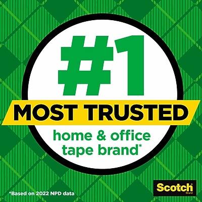 #1 MOST TRUSTED home & office tape brand*  
*Based on 2022 NPD data  
Scotch Brand
