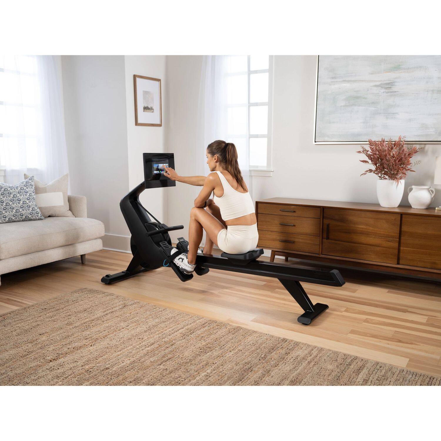 Alt View 20. NordicTrack - NordicTrack RW700 Rower for Interactive, Full-Body Workouts - Black.