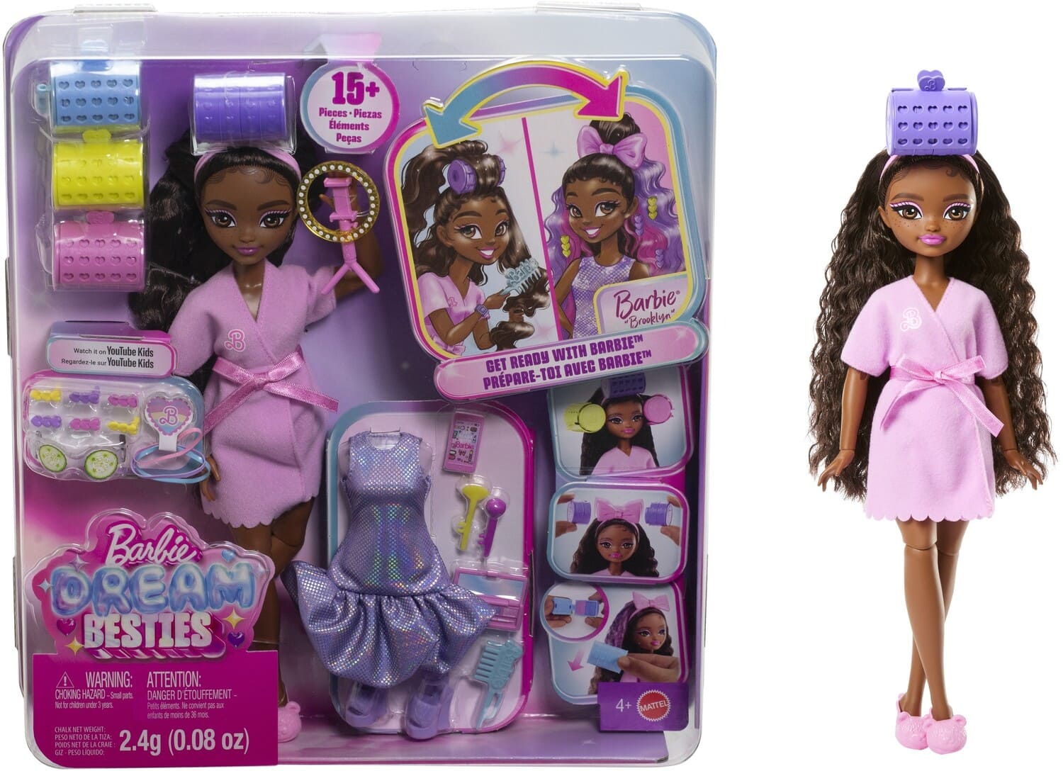 Mattel Barbie Dream Besties: Get Ready with Barbie Brooklyn Doll