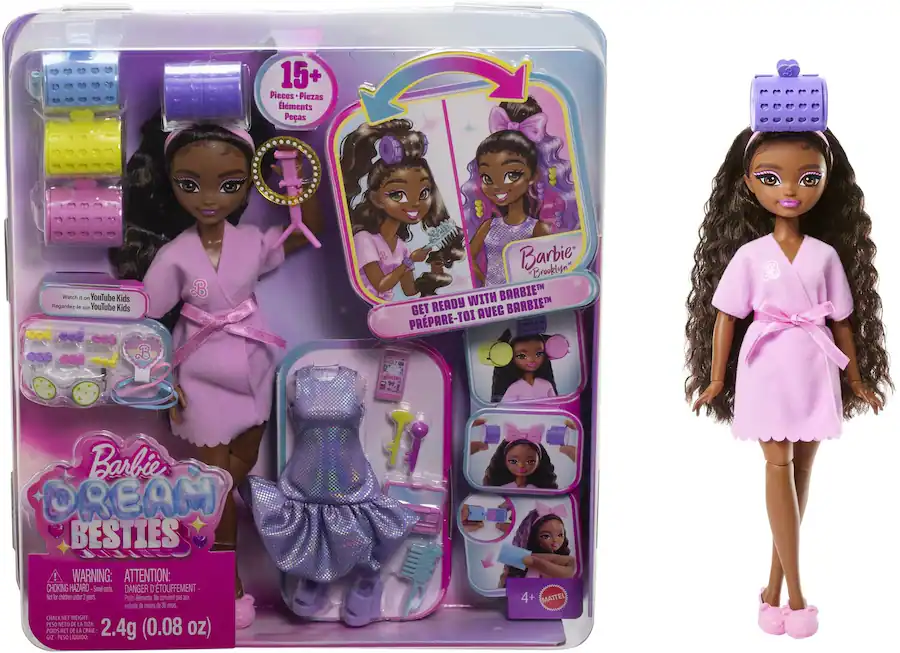 Mattel Barbie Dream Besties: Get Ready with Barbie Brooklyn Doll