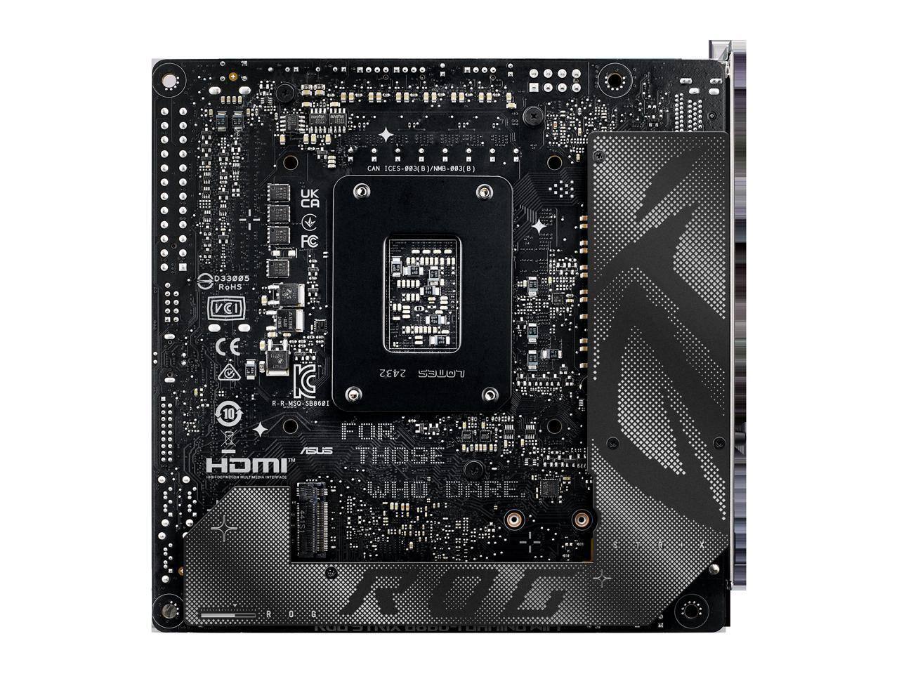 ASUS ROG STRIX B860 I GAMING WIFI, B860 mITX, Intel Core Ultra 2