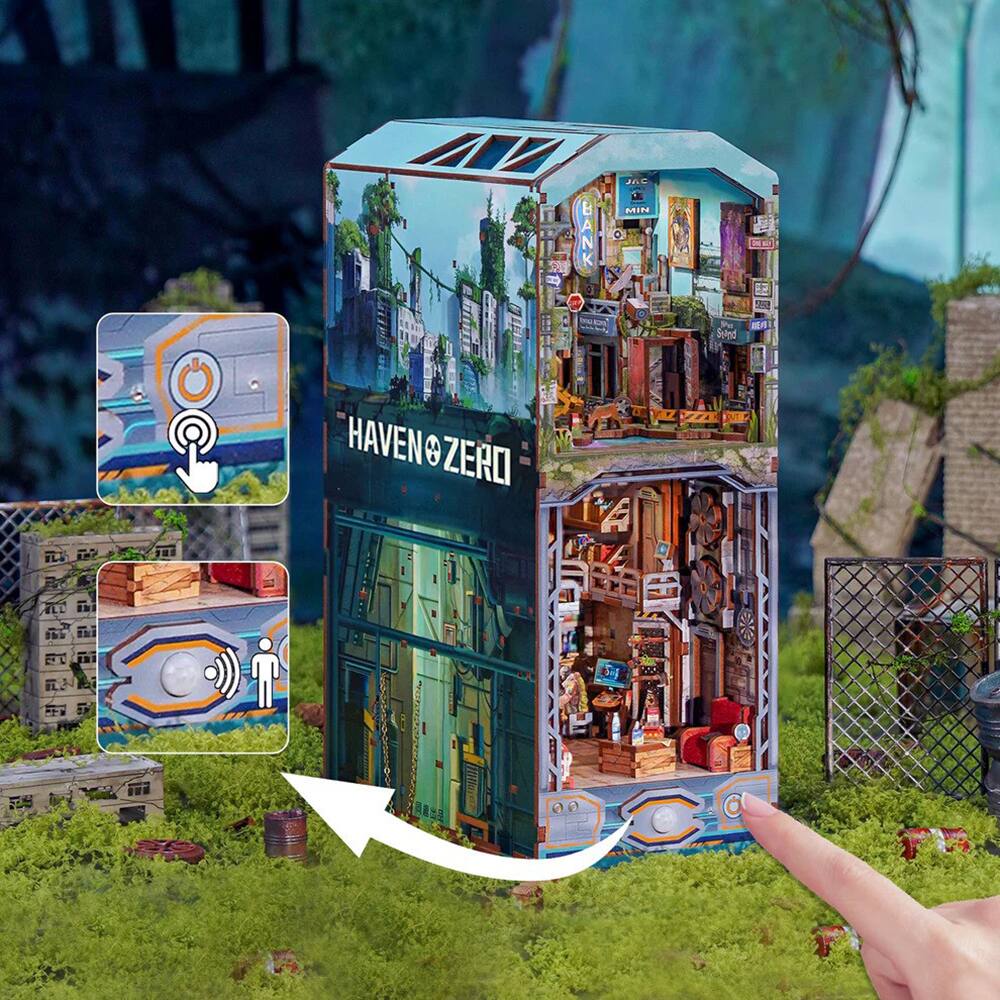 Angle. 3D Puzzle - DIY 3D Book Nook Kit: Haven Zero 448pcs.