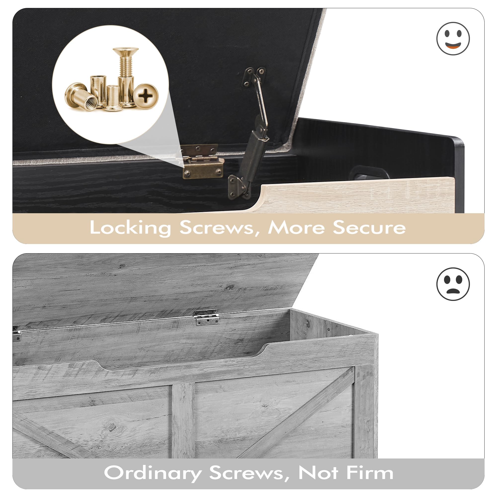 Locking Screws, More Secure

Ordinary Screws, Not Firm