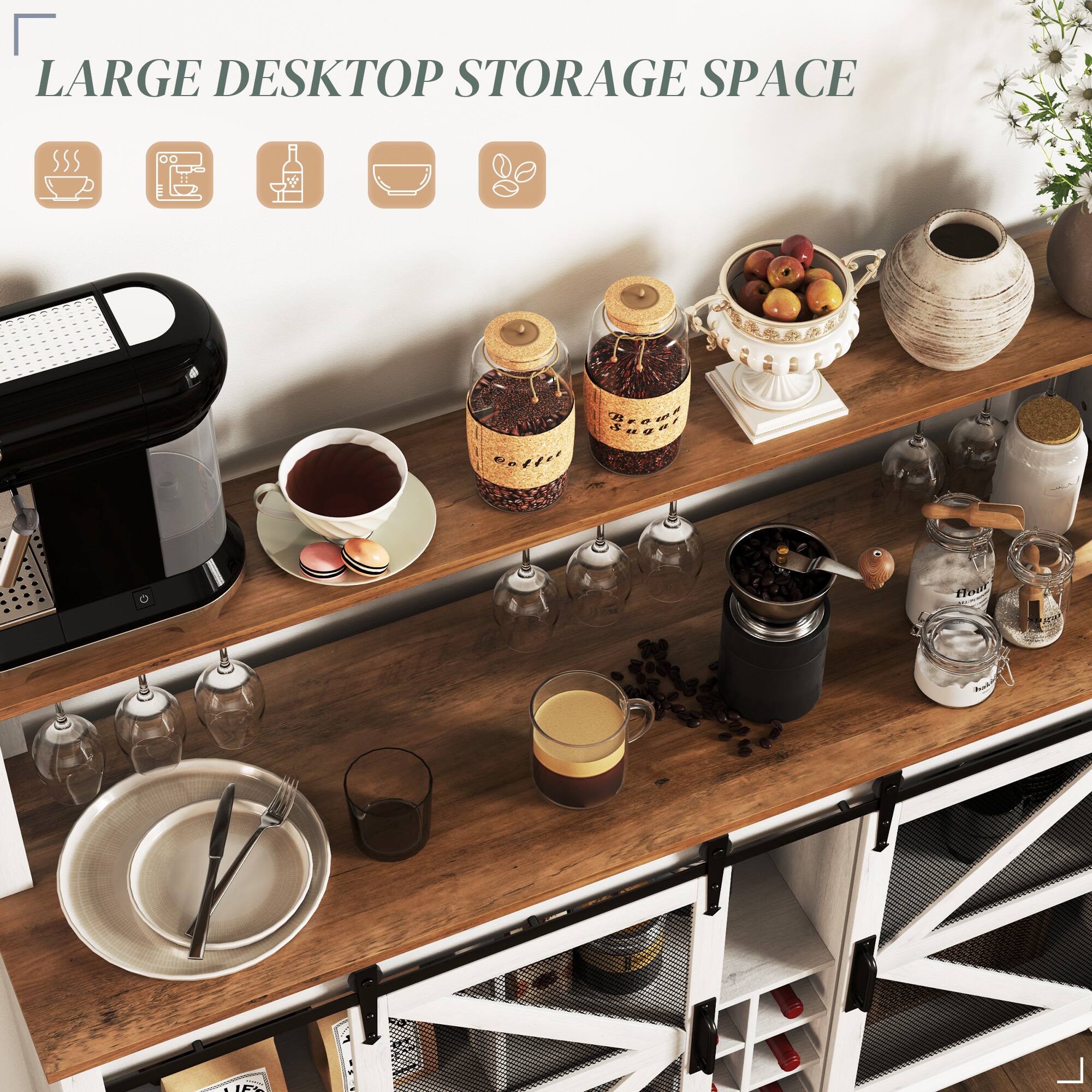 LARGE DESKTOP STORAGE SPACE 3..~ foor nutD - NI