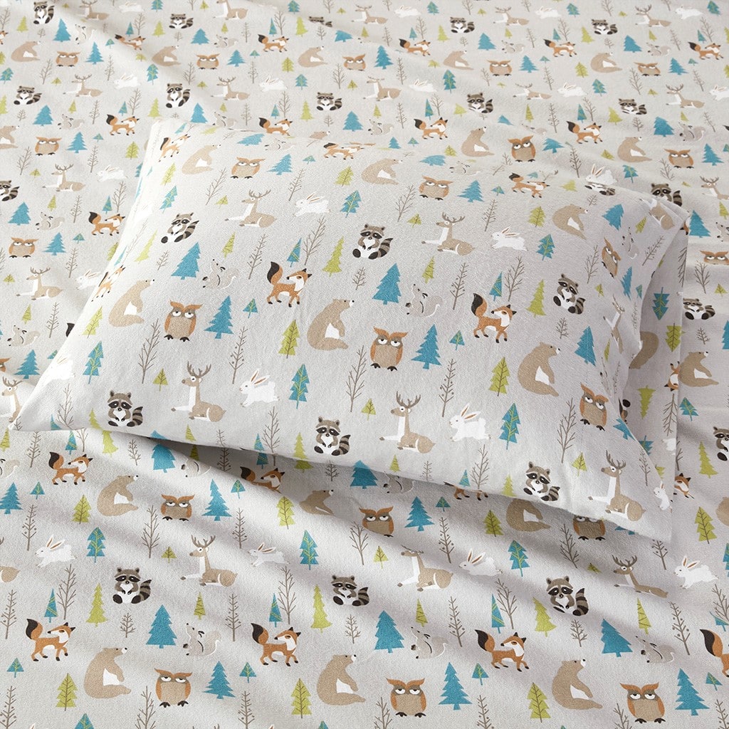 Gracie Mills - Persephone Cotton Flannel Sheet Set - Thumbnail 2