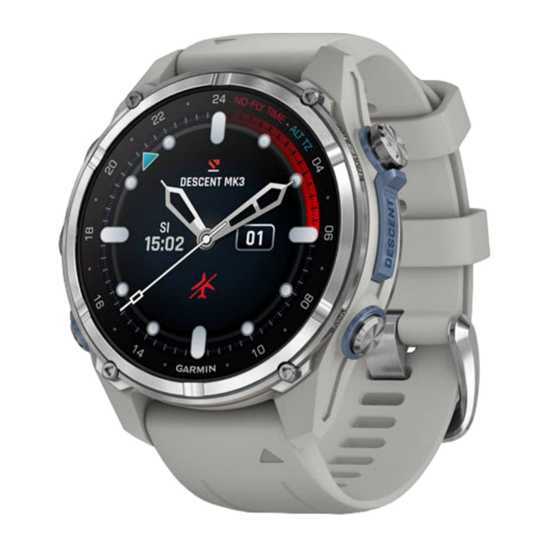 The corrected text is:

20 18 16 24 NO-FLY TIME ALT TZ 04 DESCENT MK3 SI 90 15:02 01 08 ACA 14 10 GARMIN DESCENT