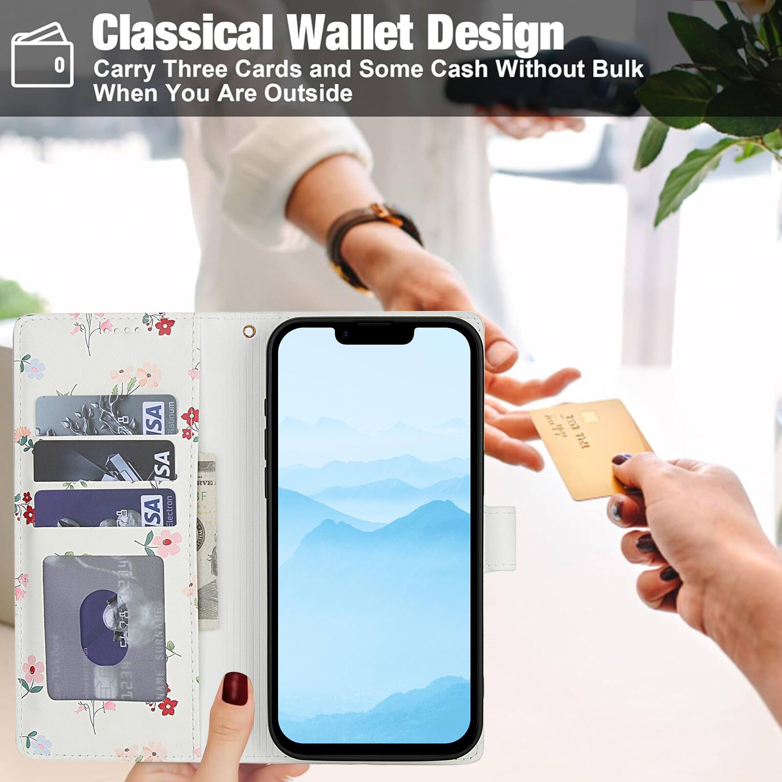 Classical Wallet Design  
Carry Three Cards and Some Cash Without Bulk When You Are Outside