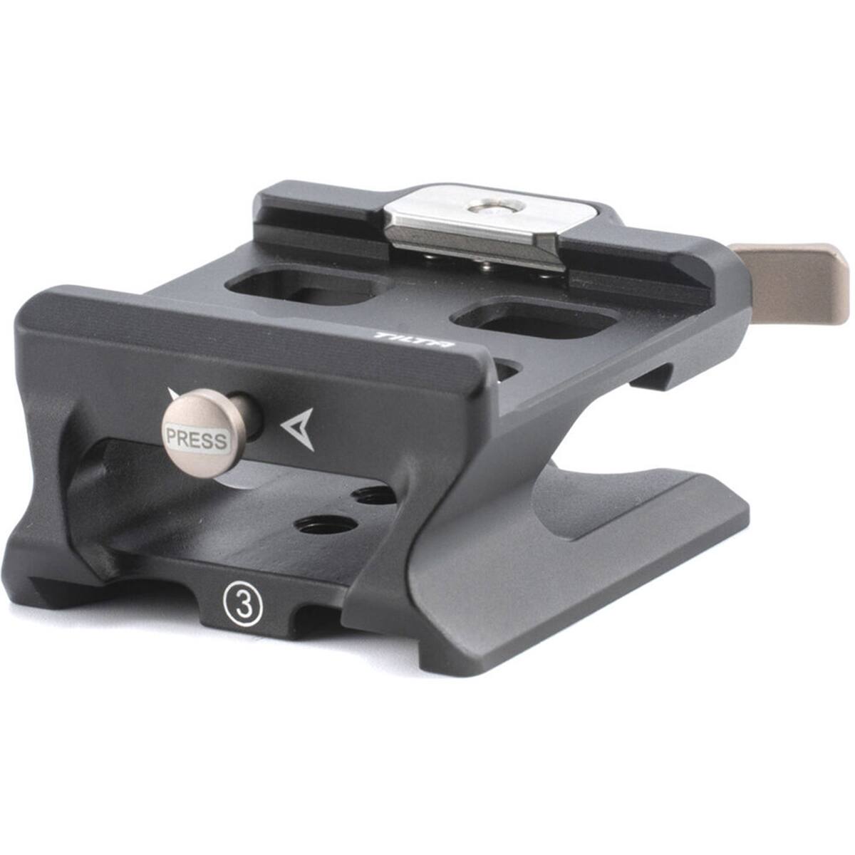 Alt View 1. Tilta - Tilta 15mm LWS Baseplate Adapter Type III - Black.