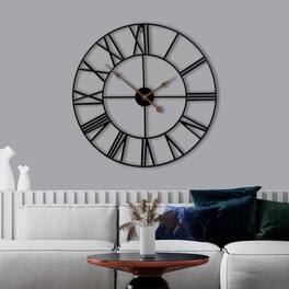 Sorbus - Large Wall Clock for Living Room Decor, Easy to Hang 24-Inch Big Wall Clock, Analog Decorative Wall Clock - Black