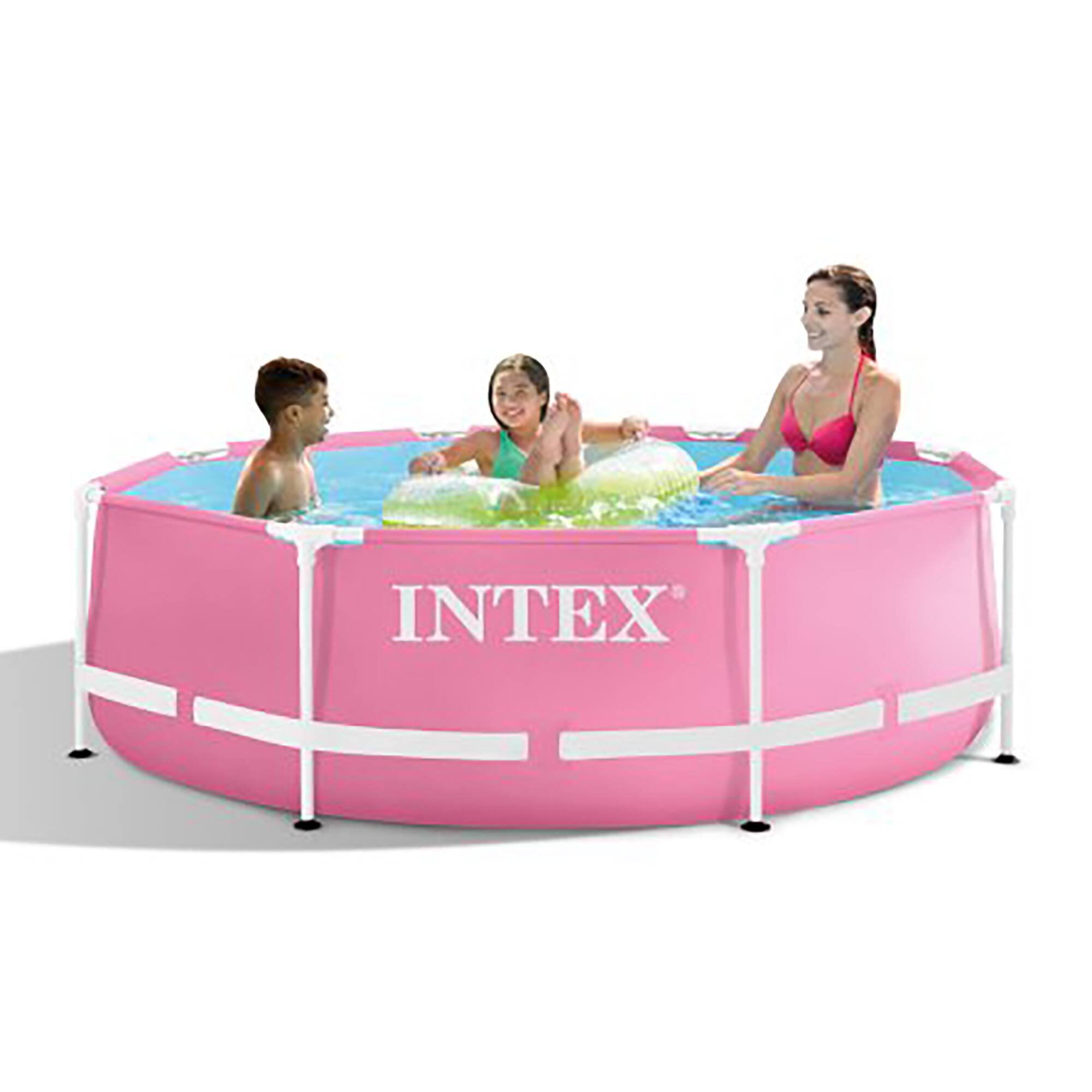 Alt View 5. Intex - Metal Frame Pool - Pink 8'x30".
