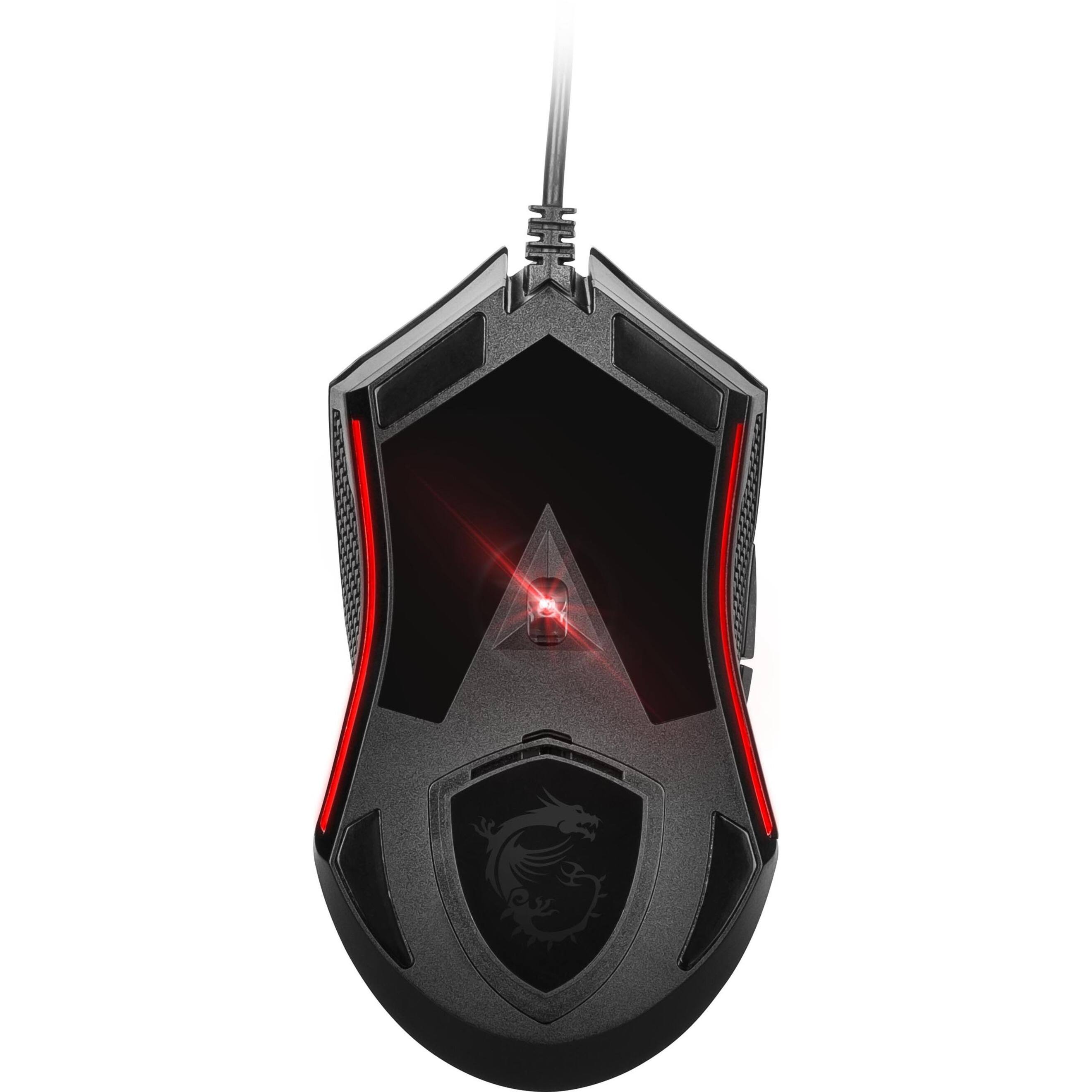 Alt View 17. MSI - Clutch GM08 Wired Optical Gaming Mouse - Black.