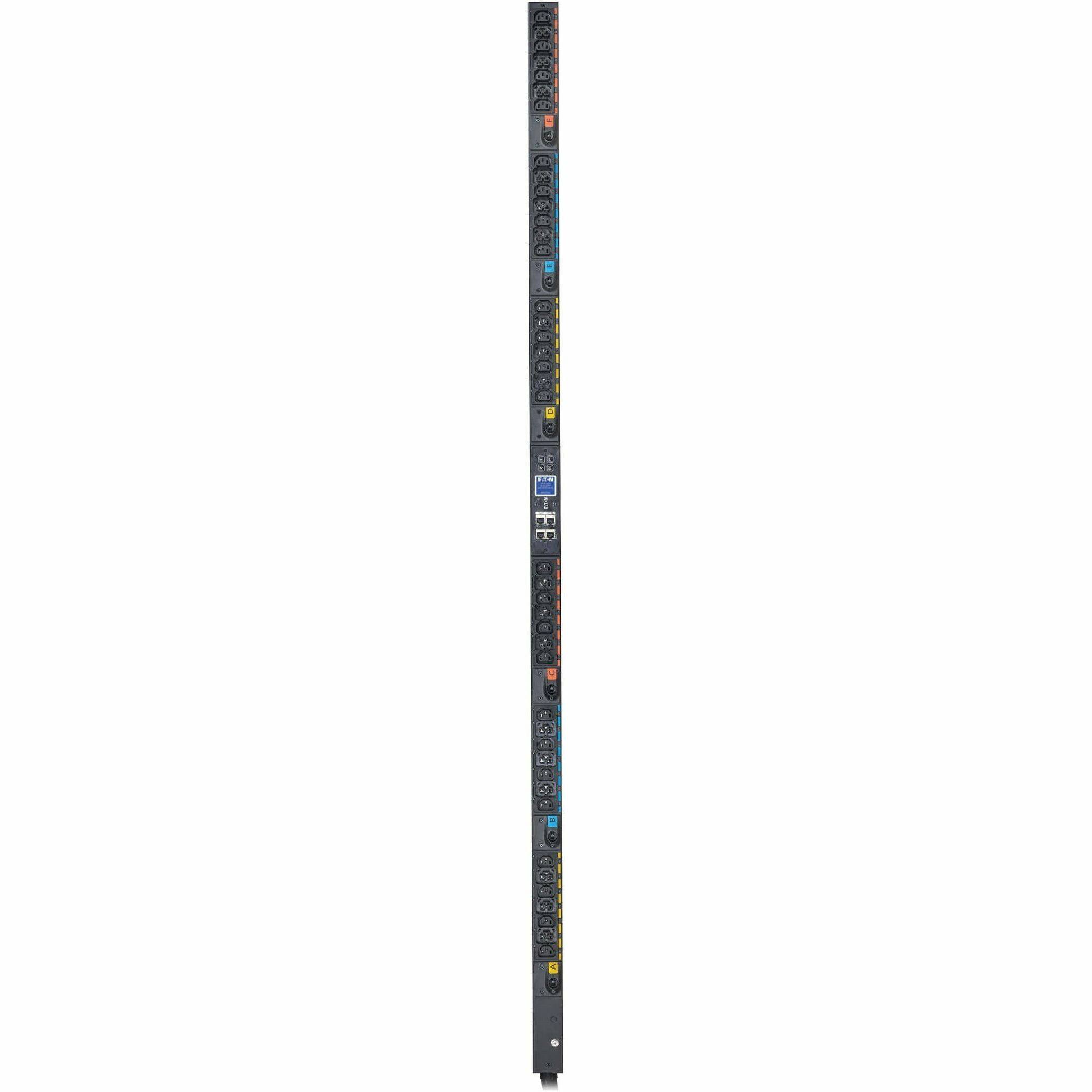 Alt View 4. Eaton - Eaton G4 EVMI4609X 42-Outlets PDU - Metered - 460P9W - 24 x IEC 60320 C13, 18 x IEC 60320 C39 - 230 V AC - Circuit - Black.