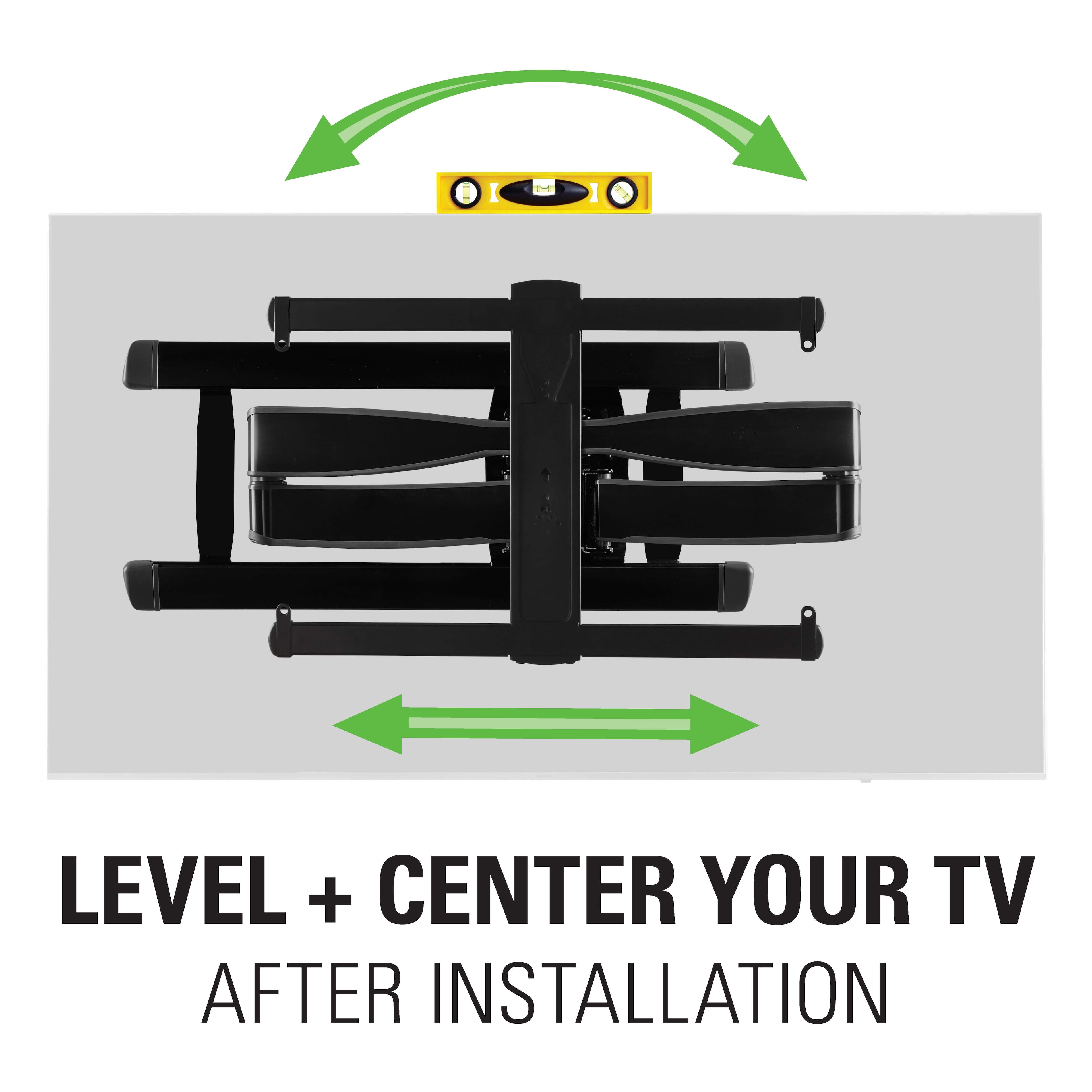 LEVEL + CENTER YOUR TV AFTER INSTALLATION