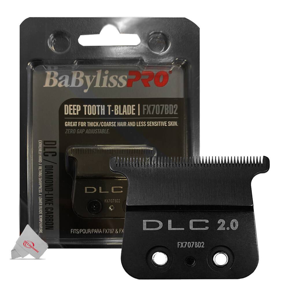 Babyliss - PRO FX707BD2 DLC 2.0MM Deep Tooth T-Blade - Black