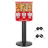 VEVOR - Candy Vending Machine, Triple Compartment Candy Vending Machine with Stand, Gumball & Candies Vendings Machines - Red