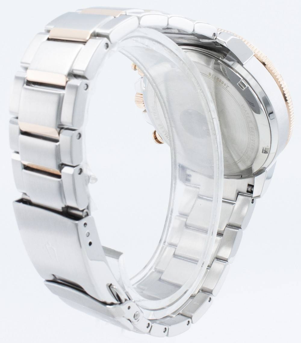 Back. Bulova - Marine Star 98B301 Chronograph Quartz Men's Watch - Blue.