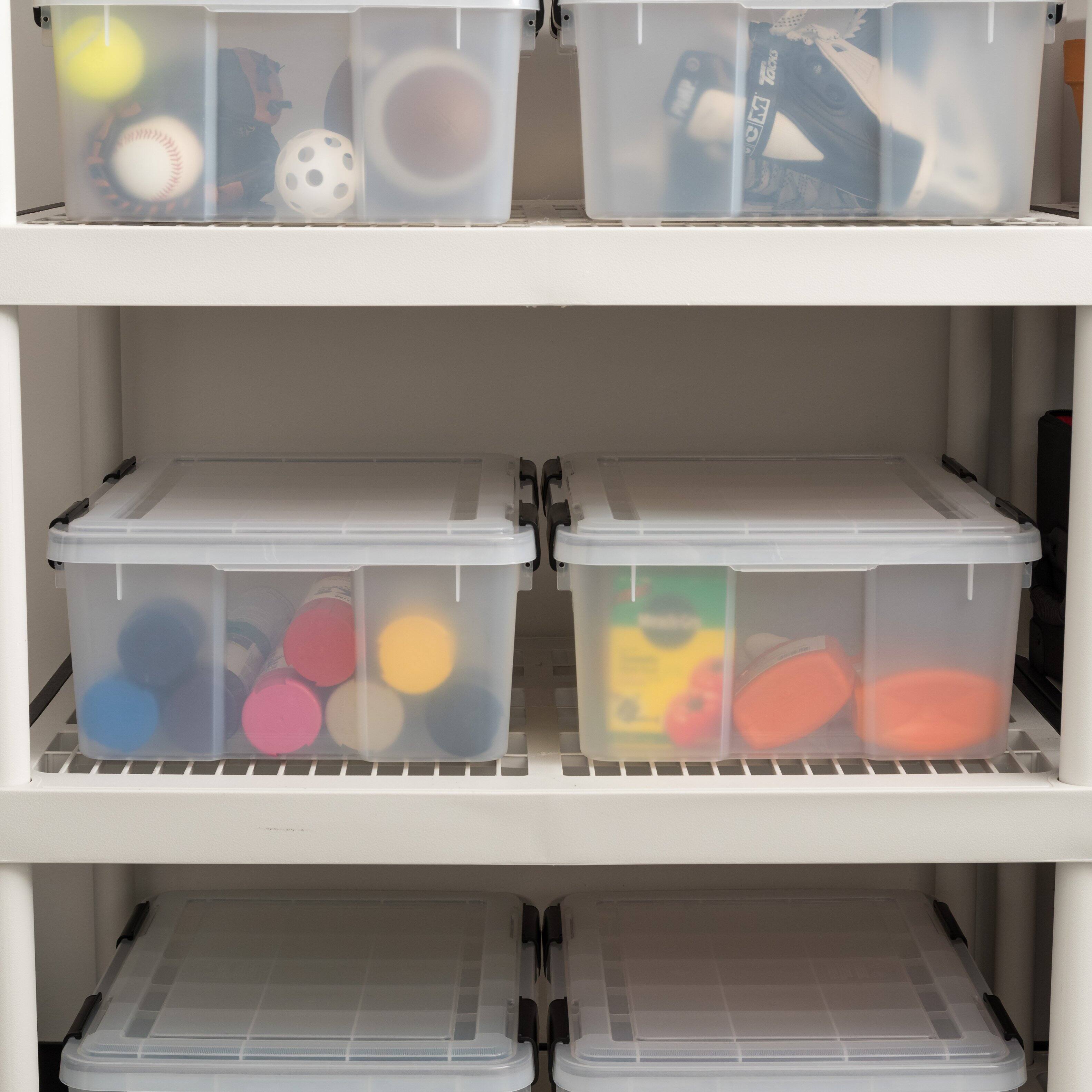 Alt View 5. IRIS USA - IRIS USA WEATHERPRO Airtight Plastic Storage Bin with Lid and Seal and Secure Latching Buckles.