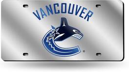 Rico Industries - Vancouver Canucks Acrylic License Plate Laser Tag - Multi