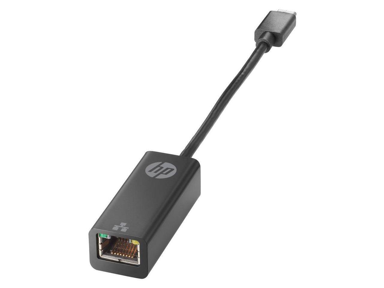 Alt View 4. HP - HP Ethernet Adapter - USB Type C - 128 MB/s Data Transfer Rate - 1 - Twisted Pair - 1000Base-T - TAA Compliant - Black.