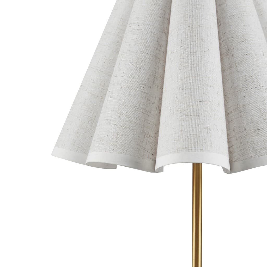 Alt View 4. Luckbyte - Gold Tap-Control Dimmable Accent Table Lamp with Power Outlet.