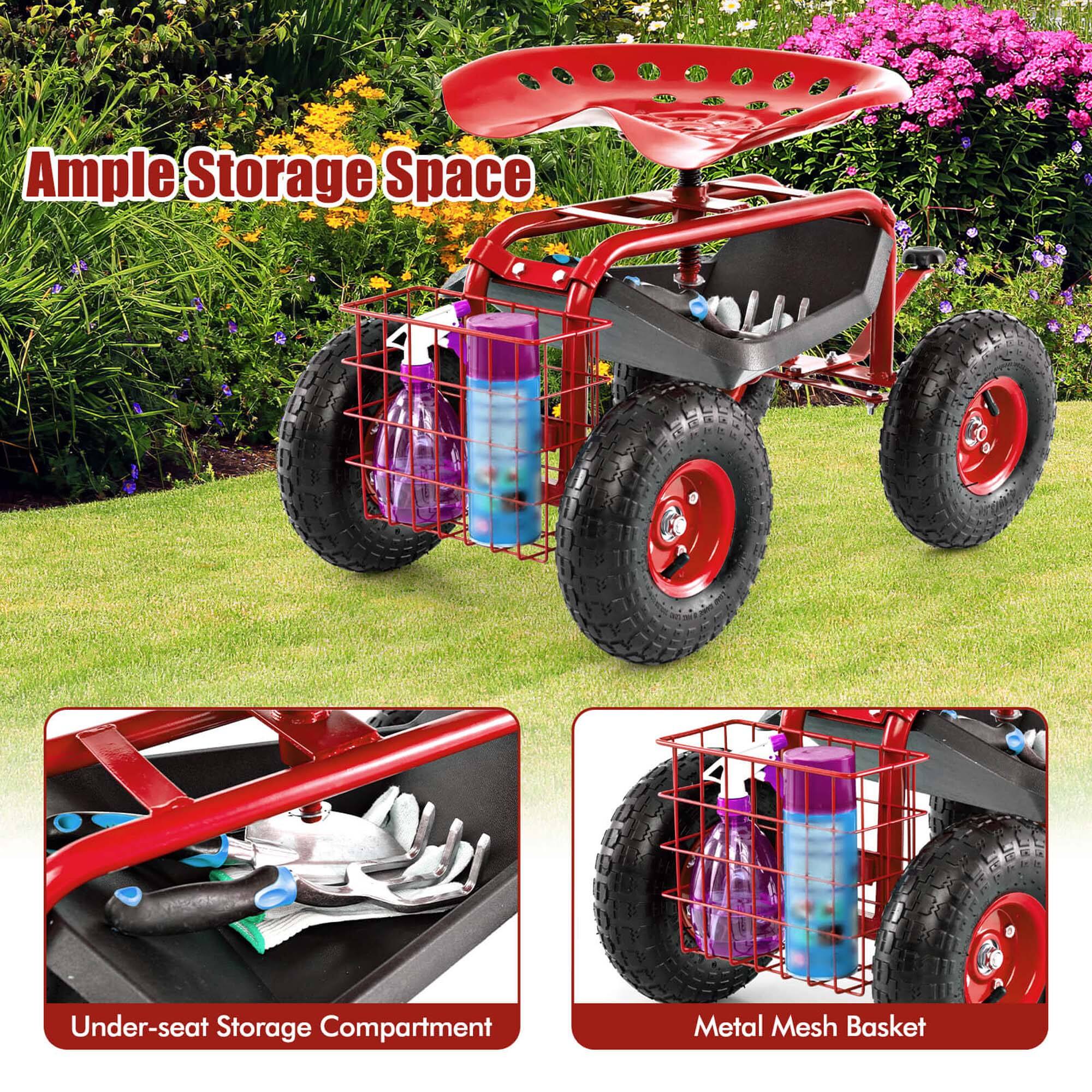 Ample Storage Space  
Under-seat Storage Compartment  
Metal Mesh Basket