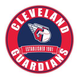 Fan Creations - Cleveland Guardians 24" Circle with Banner - Multicolor