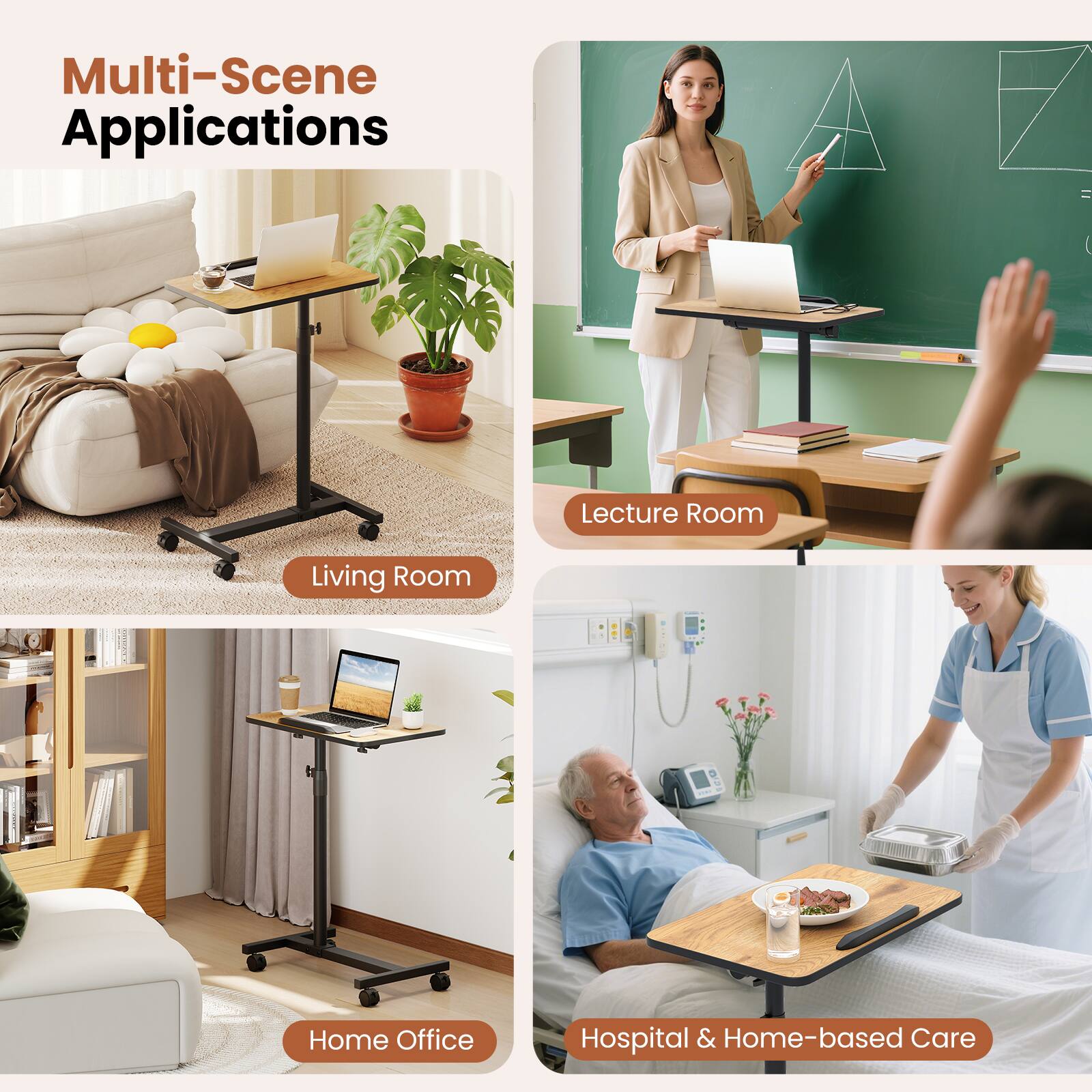 Multi-Scene Applications

- Lecture Room
- Living Room
- Home Office
- Hospital & Home-based Care