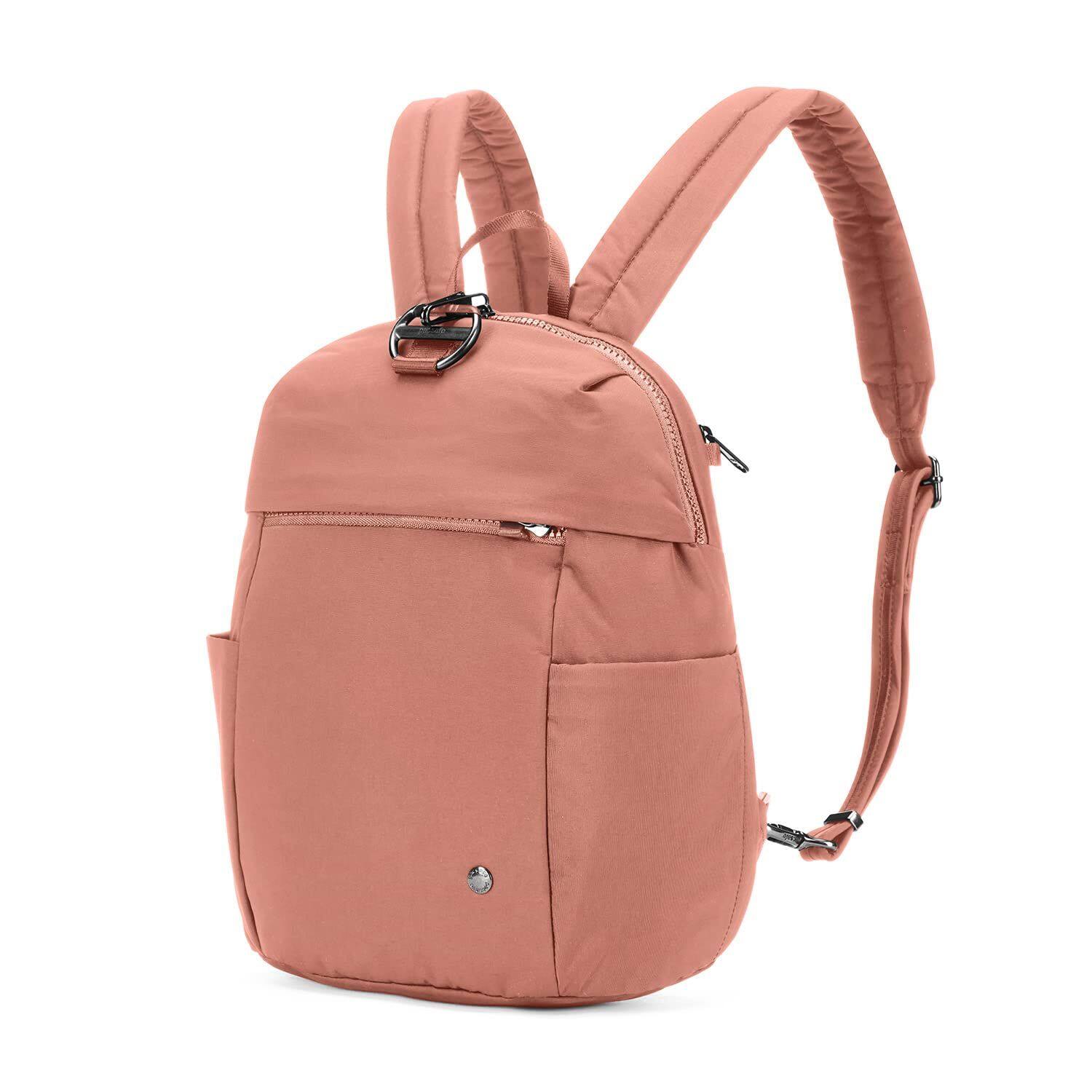 Back. Pacsafe - CX Backpack Petite, Econyl Rose - Econyl Rose.
