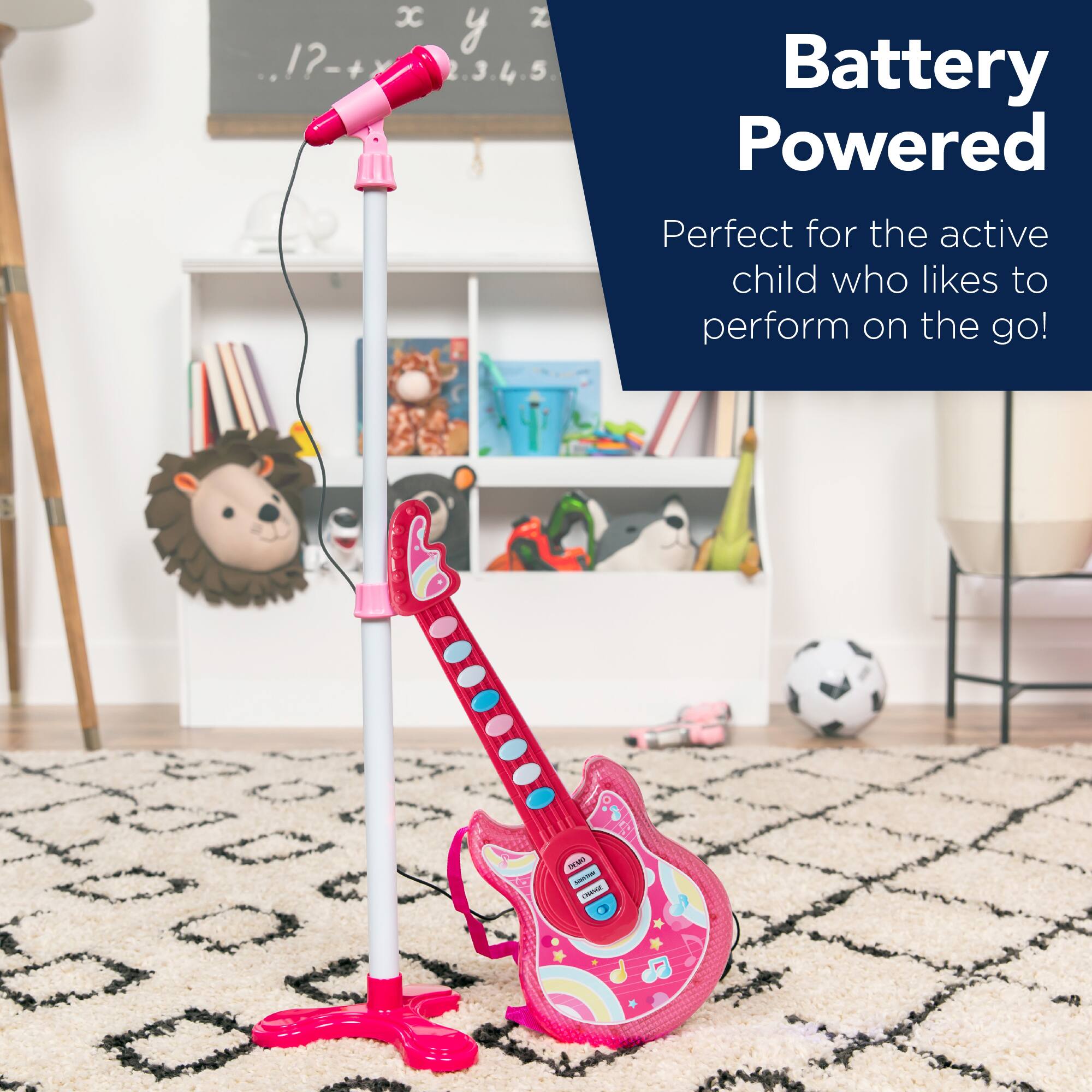 Battery Powered  
Perfect for the active child who likes to perform on the go!