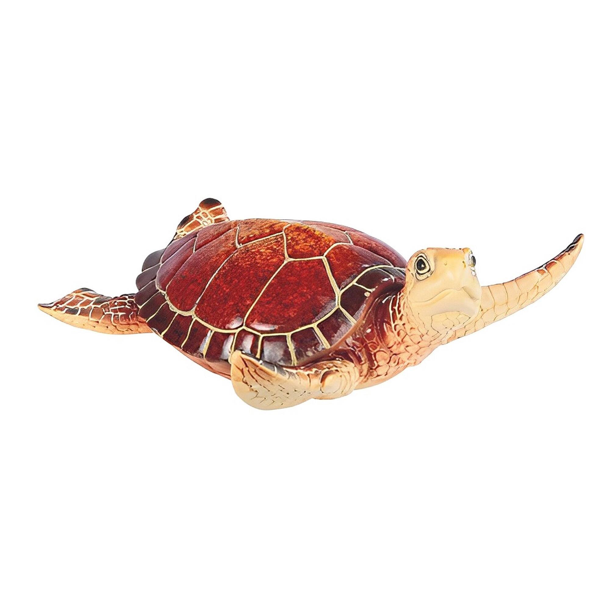 FC Design - 6"W Sea Turtle Swimming Figurine Statue Office Desk Tabletop Home Decor Gift - Multi-Color