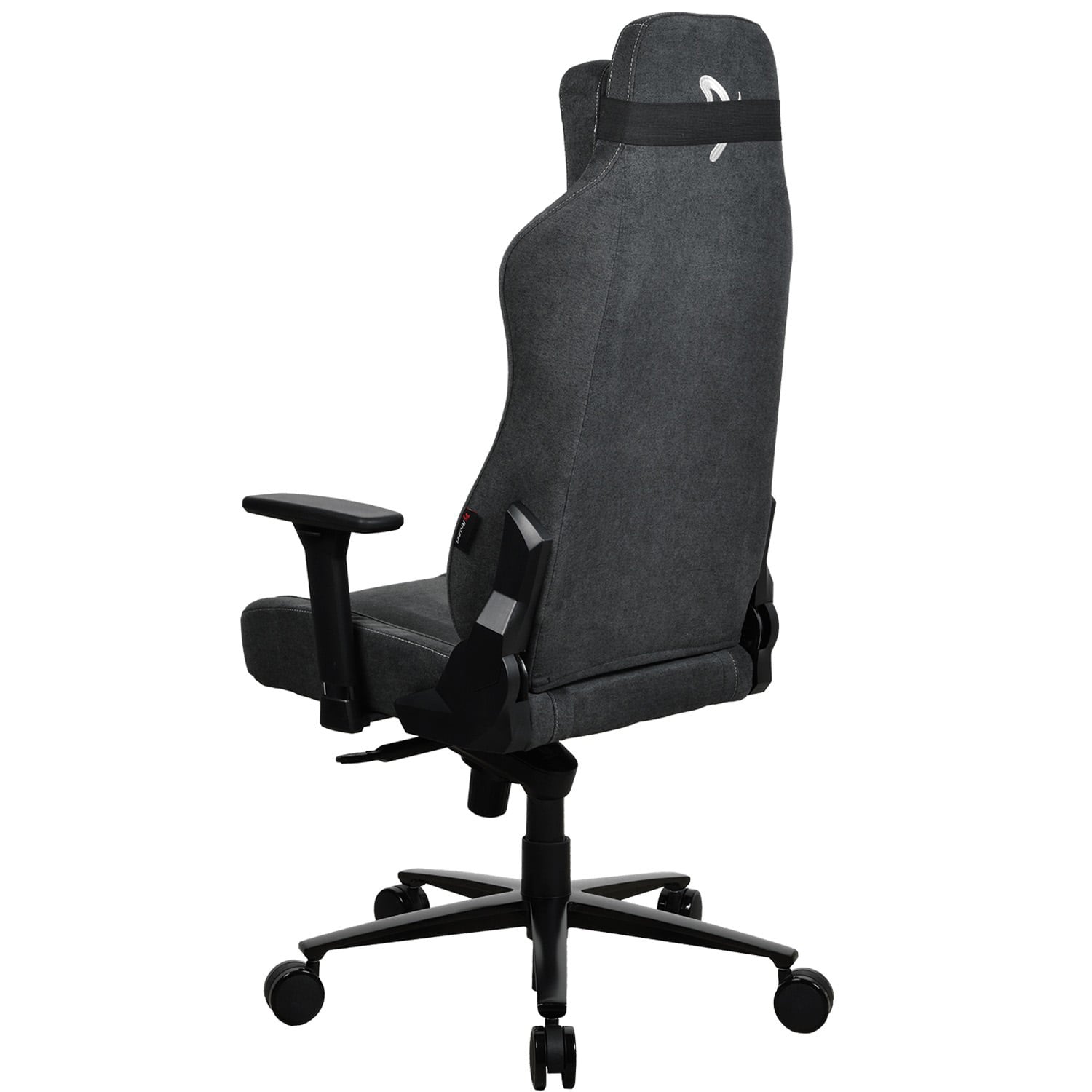 Alt View 12. Arozzi - Vernazza Premium Soft Fabric Ergonomic Office/Gaming Chair - Dark Grey.