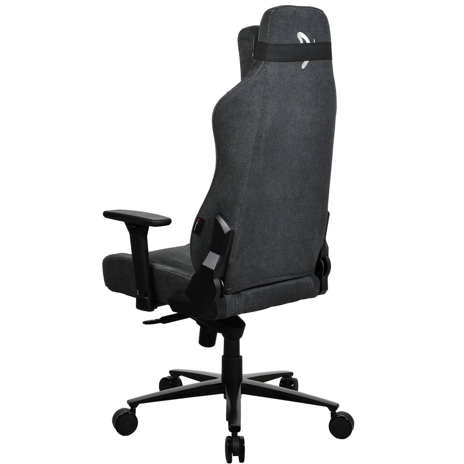 Alt View 12. Arozzi - Vernazza Premium Soft Fabric Ergonomic Office/Gaming Chair - Dark Grey.